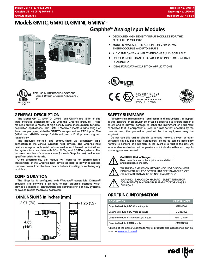 First Page Image of GMINV800 Graphite Analog Input Modules Manual_1.pdf